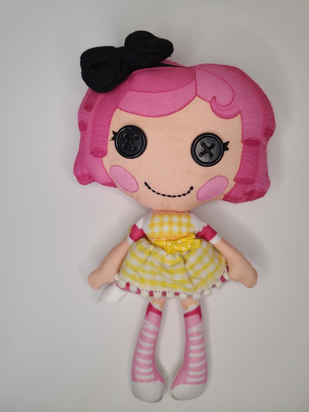 Lalaloopsy Plush Doll Soft Crumbs Sugar Cookie Doll MGA Button Eyes 10”